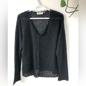 Vintage Braemar Crochet Cardigan